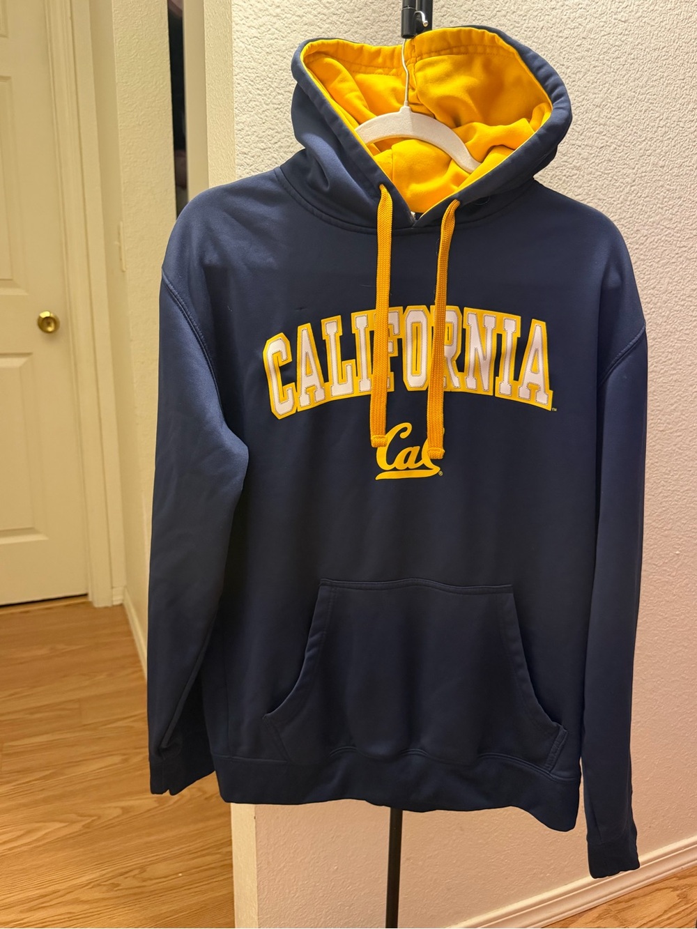 Pro Edge Navy Crewneck Sweater with Gold Lining